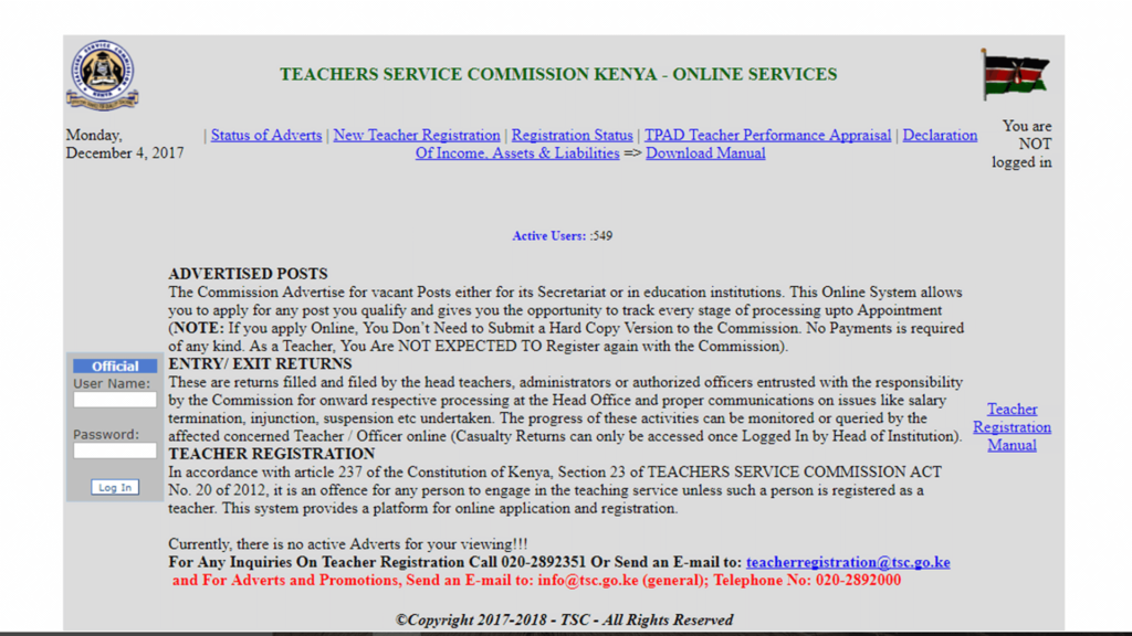 How to Apply for TSC Job Online