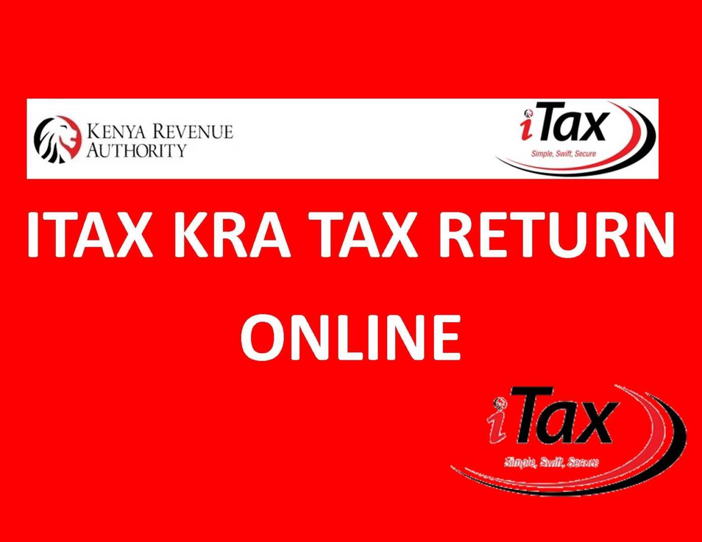 How to file KRA tax returns online on iTax
